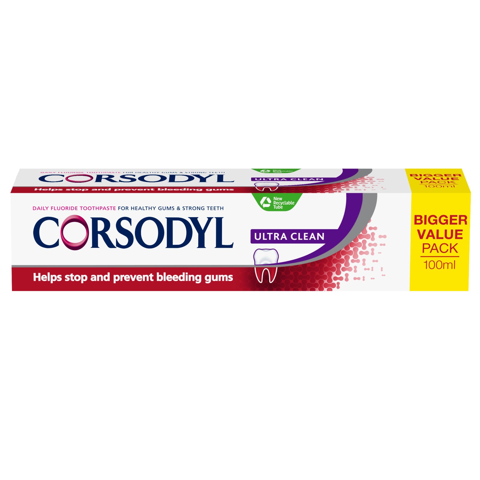 Corsodyl Ultra Clean Toothpaste 100ml | High Quality Tissue Product Online - Product Image Corsodyl Ultra Clean Toothpaste 100ml | High Quality Tissue Product Online - Product Image